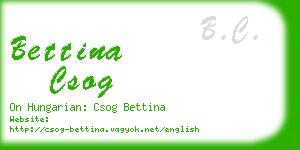 bettina csog business card